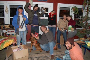 Manorites with their secret santa gifts