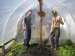 The Seans showing the greenhouse who's boss